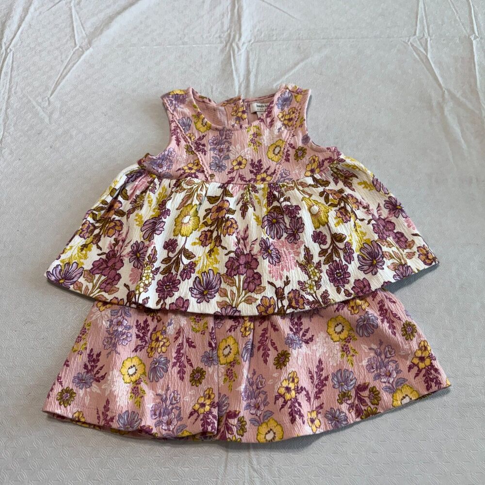 Haute Hippie Kids Style Floral Top & Skirt Set - XS 4 NWT
